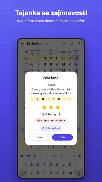 Tajenka se zajímavostí. Vyluštěná slova dokončí zajímavou větu